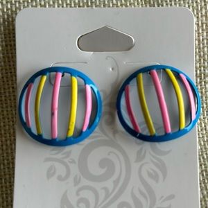 80s retro vintage earrings